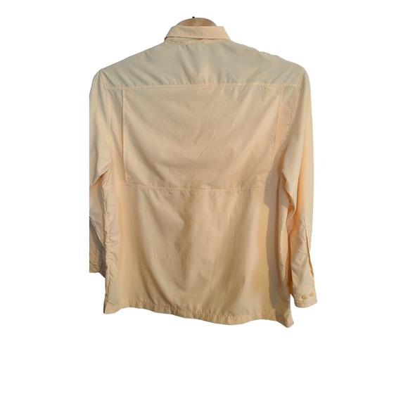 Field Stream Fishing Shirt Men XL‎ Yellow Long Sleeve Button Up Vented Outdoor - Picture 2 of 2